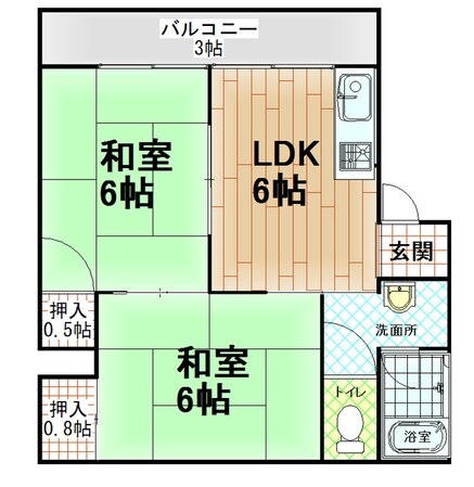 伊豆長岡駅 徒歩3分 2階の物件間取画像